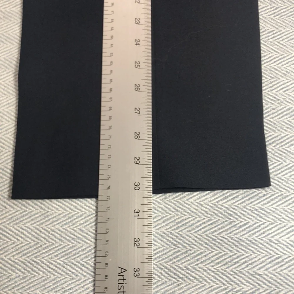 Vintage Mens Black Wool Blend Dress Pants 38 X 30 Adams Row Inseam 30